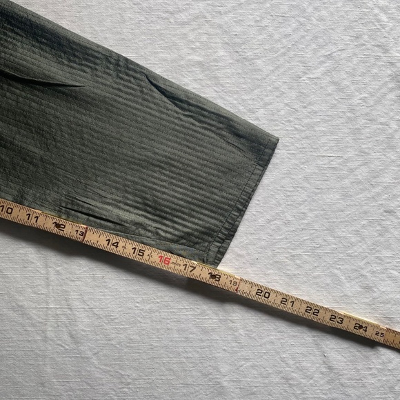 Eileen Fisher Open Front Quilted Silk Tussah Jacket Women's Sz 1X/XL Grey Green - Picture 9 of 15
